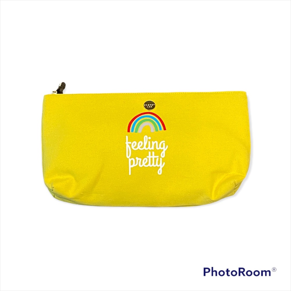 Dabney Lee rainbow canvas cosmetic bag